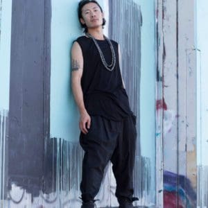 Linen Drop Crotch Harem Pant